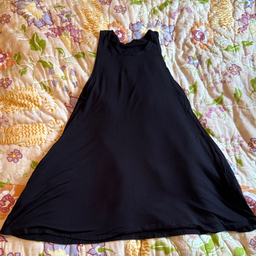 Socialite Size Medium Black Mini Tank-Style Dress